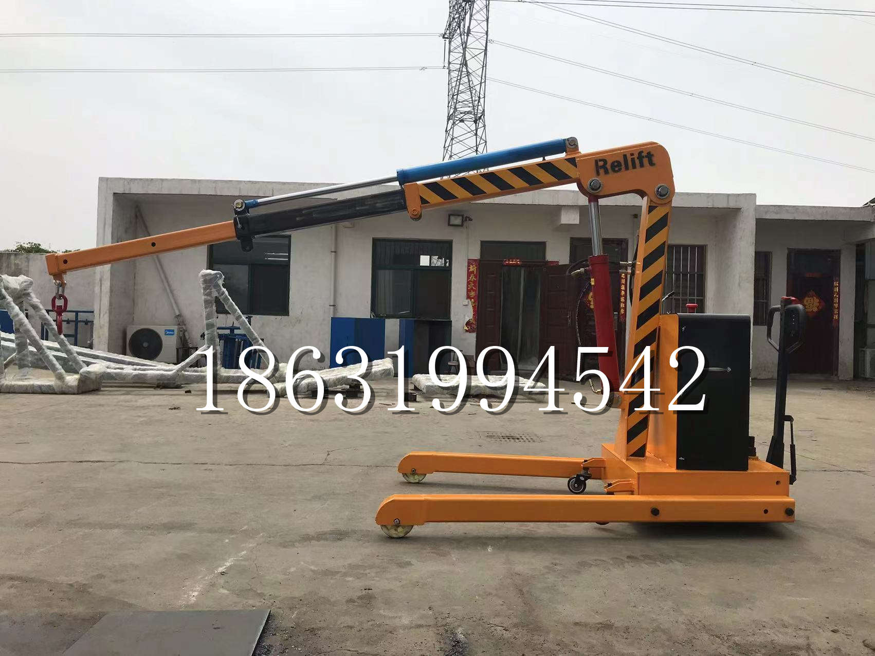 安国市久征定做3吨三轮随车吊 农用园林绿化移树吊 平板工程用小吊机